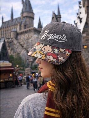 Harry Potter Hat Funko Pop Style Characters Gray Adjustable Cap Hogwarts